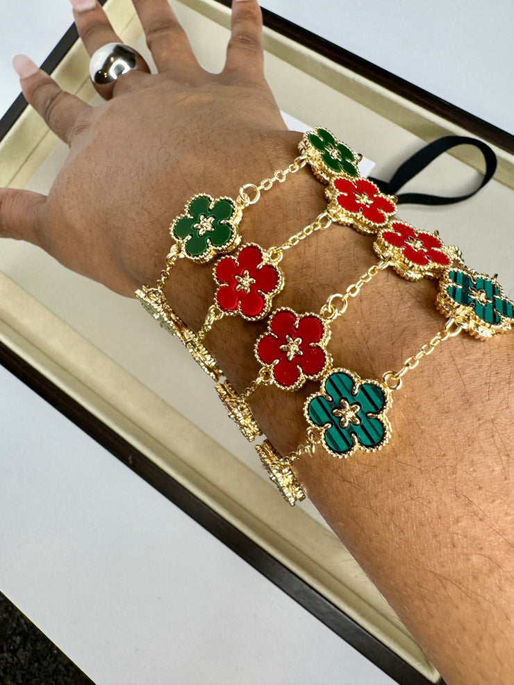 Flower Charm Bracelet