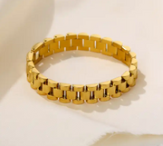 Double Link Bracelet- Gold